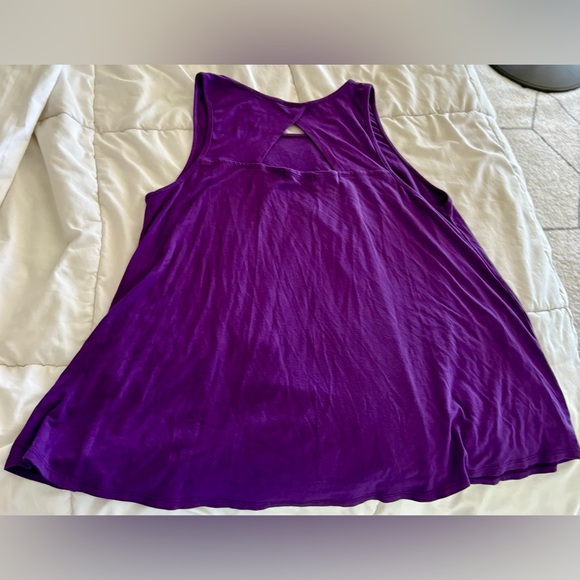 A-Line Hawaii made Purple Sleeveless Women's Top - Picture 7 of 7